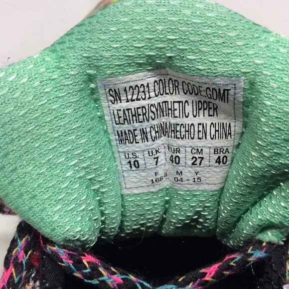 Skechers D-Lites Metallic Lace Up Sneakers Iridescent 10 M Silver Gold 2015 - Picture 9 of 11